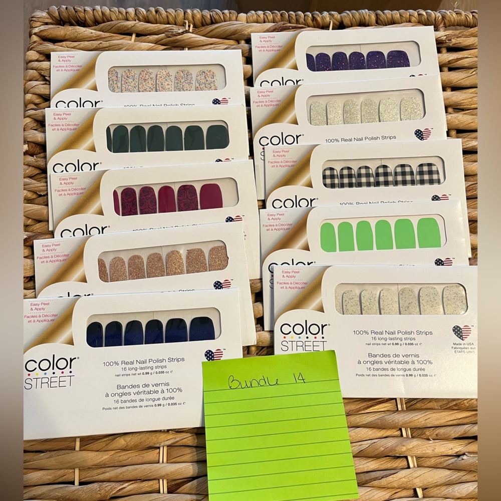 Color Street Nail Wraps bundle 14